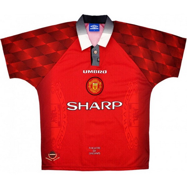 Camiseta Manchester United Primera equipación Retro 1996 1997 Rojo